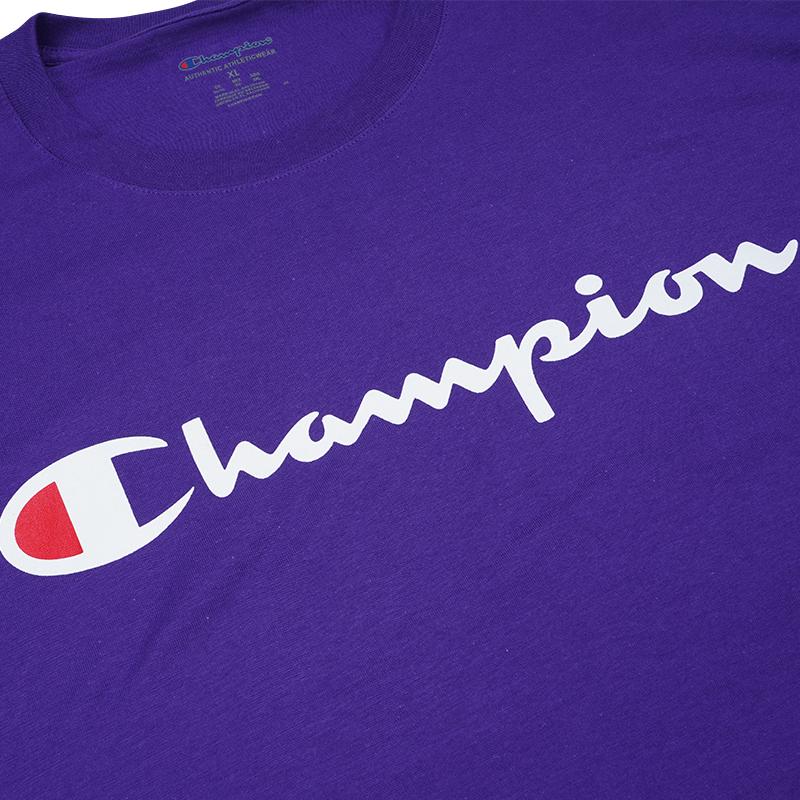 Champion T Shirt US Version Unisex Purple GT23H-Y06794
