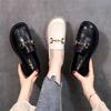 Shoes Women's Spring and Autumn New Women's Shoes Versatile Small Leather Shoes One Pedal Soft-soled Single Shoes