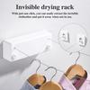 4.2M Wall Mount Retractable Clothesline Adjustable Retracting Invisible Heavy Duty Stainless Steel Wire Indoor