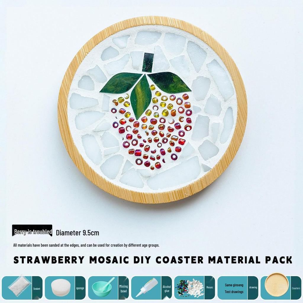 DIY Handmade Mosaic Coaster Kit for Students - Perfect for Kindergarten Activities and Halloween Crafting