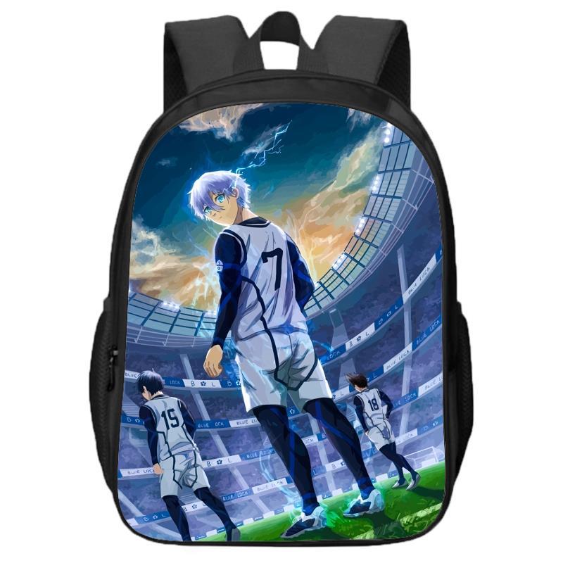 Blue Prison Double Layered Boys and Girls Backpack for Primary and Secondary School Students