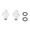 Pair Transmission Cooler Adapter Fitting ‑6AN ~ 0.25" for NPSM 316 3000833 GM TH350 TH400 4L60E 4L70E 700R4 TR6060
