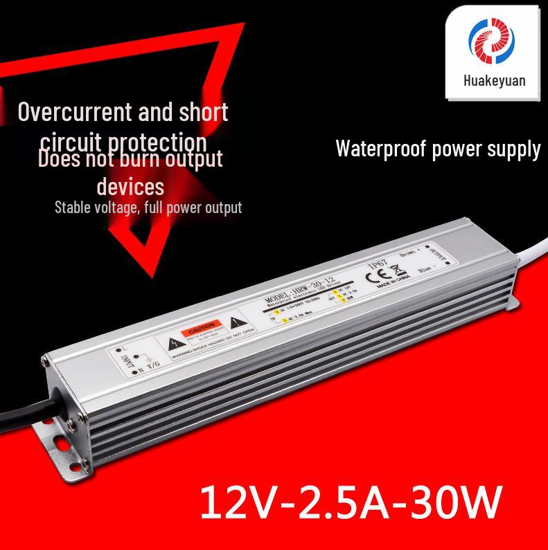 Ультратонкий водонепроницаемый блок питания 12В/24В, 30Вт-360Вт, DC Constant Voltage IP67