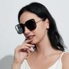 Очки без оправы Большие Закрывающие лицо Панк Металлические Солнцезащитные очки Женские Квадратные Солнцезащитные очки Мужские