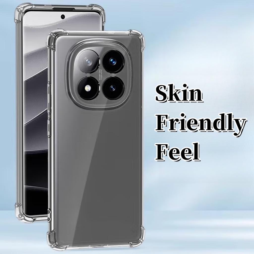 Прозрачный противоударный чехол из ТПУ для Redmi Note 14 Pro+ / Note 14 Pro 5G / Note 14 Pro 4G / Note 14 5G / Note 14 4G - Прозрачный