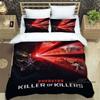 This bedding set features a print inspired by the movie "The Predator." It's an exquisite set including a duvet cover and pillow
