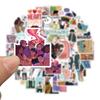 50 шт. наклейки в стиле граффити, многофункциональные декоративные водонепроницаемые наклейки для остановки сердца, наклейки для багажа, ноутбука, скейтборда