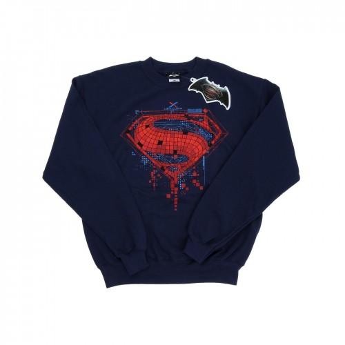 DC Comics Mens Batman v Superman Geo Logo Sweatshirt