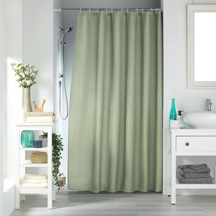 Rideau de douche 180 x 200 cm Quartz sauge