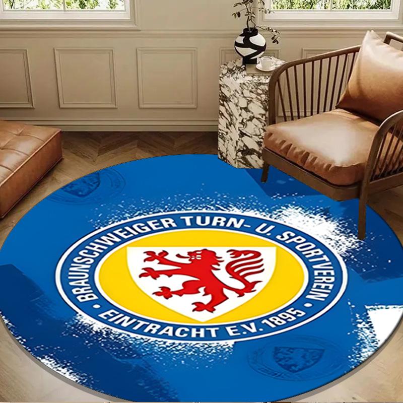 Braunsch-weiger Sports Emblem Round mat Home Decor, Chair rug For livingroom,Bedroom, doormat home decor Birthday Gift Christmas Gifts