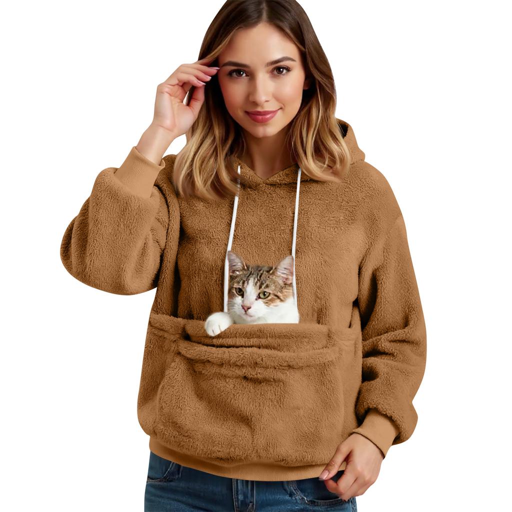 Женская мода однотонный с длинным рукавом повседневный пуловер топ со стойкой воротником