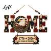 Retro Style Home Tag Kit DIY Art Kit Poke Fabric HOME Handmade Door Sign Material