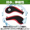 Saki&Masa Iron Cover Golf Headcover Set с графическим принтом и застежкой-молнией, комплект из 12 штук (синий)