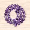 24-100pcs 4-12mm Round Purple Natural Stone Loose Beads DIY for Necklace Bracelet Jewelry Making Accessaries