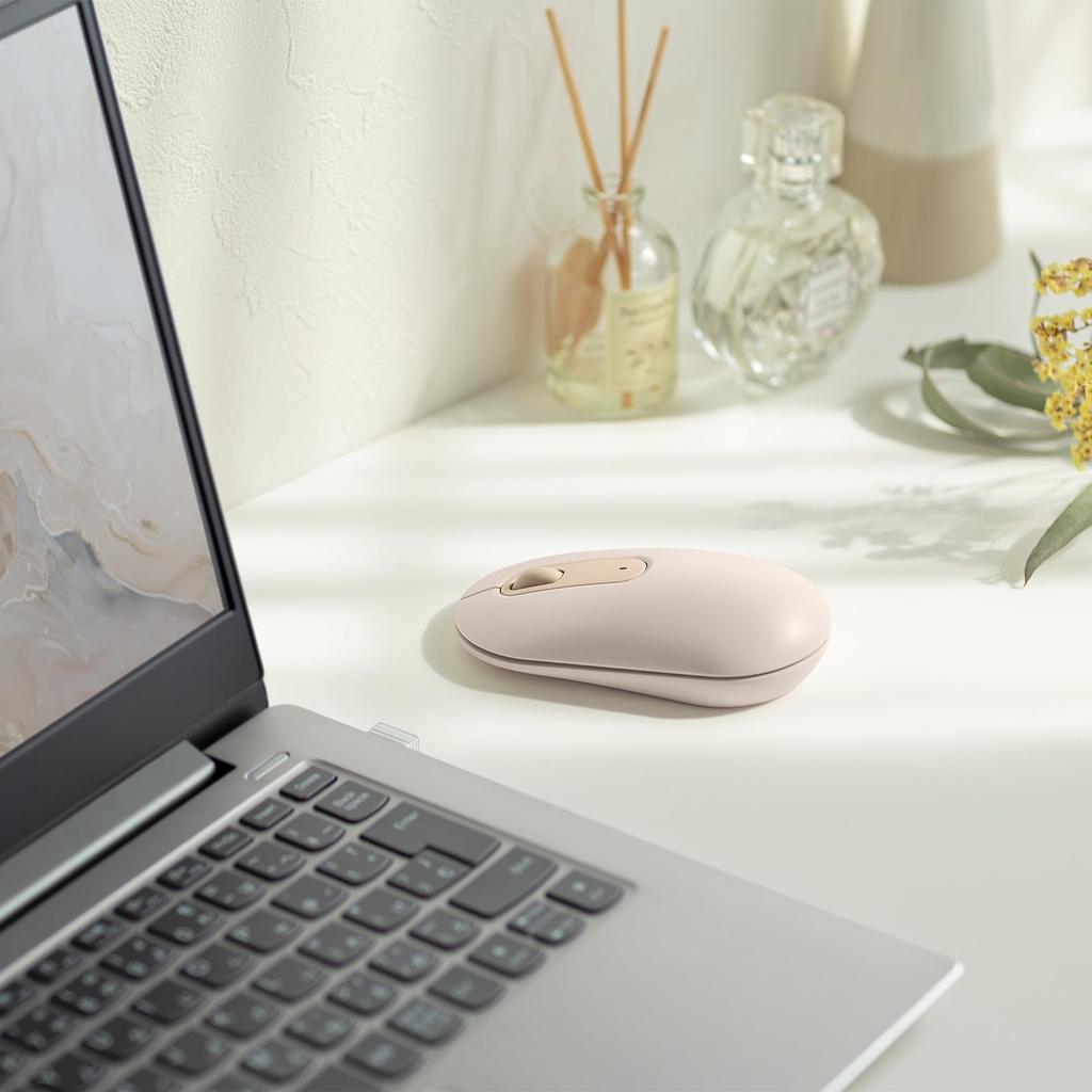 Sanwa Supply Silent Wireless Mouse (Beige) MA-WBS327BG