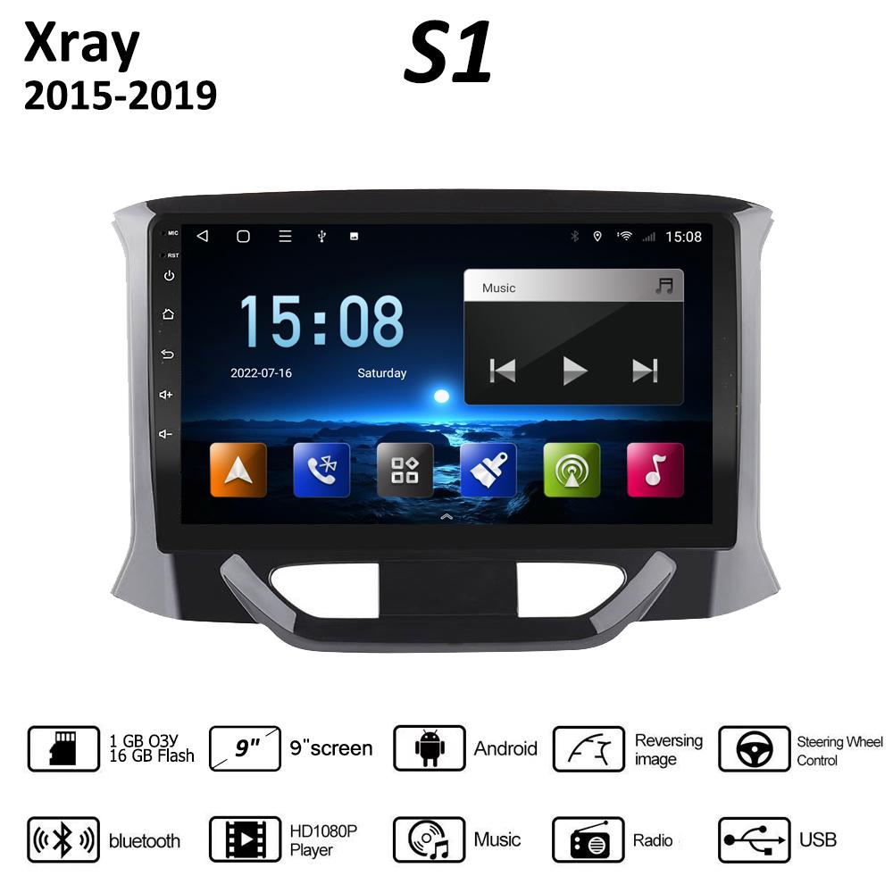 9-дюймовый Android Carplay для LADA Xray 2015-2019, автомобильный радиоприемник, мультимедийный видеоплеер, GPS-навигация, WIFI, 2 + 32 ГБ