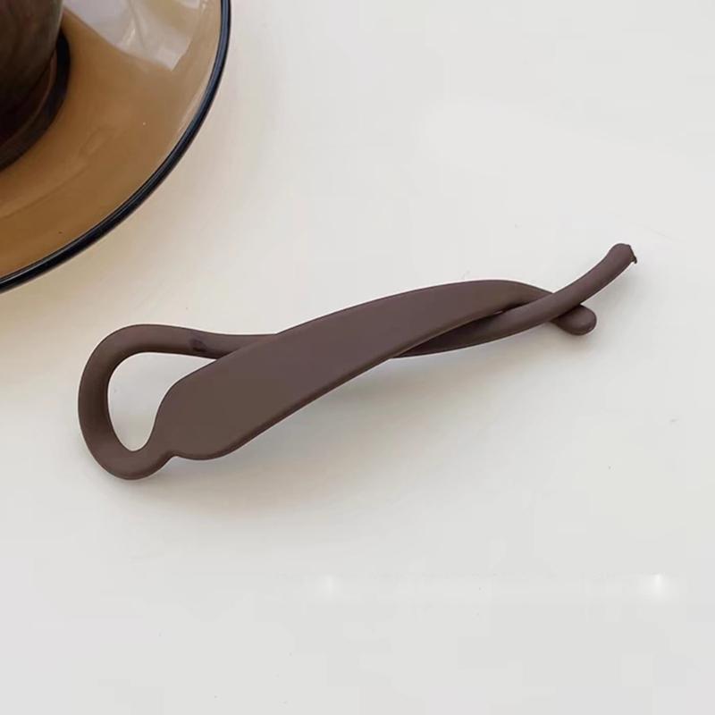 Smooth Banana Hair Barrettes Slip Resistant Grip For Women Girls High Ponytail Styling Accessories