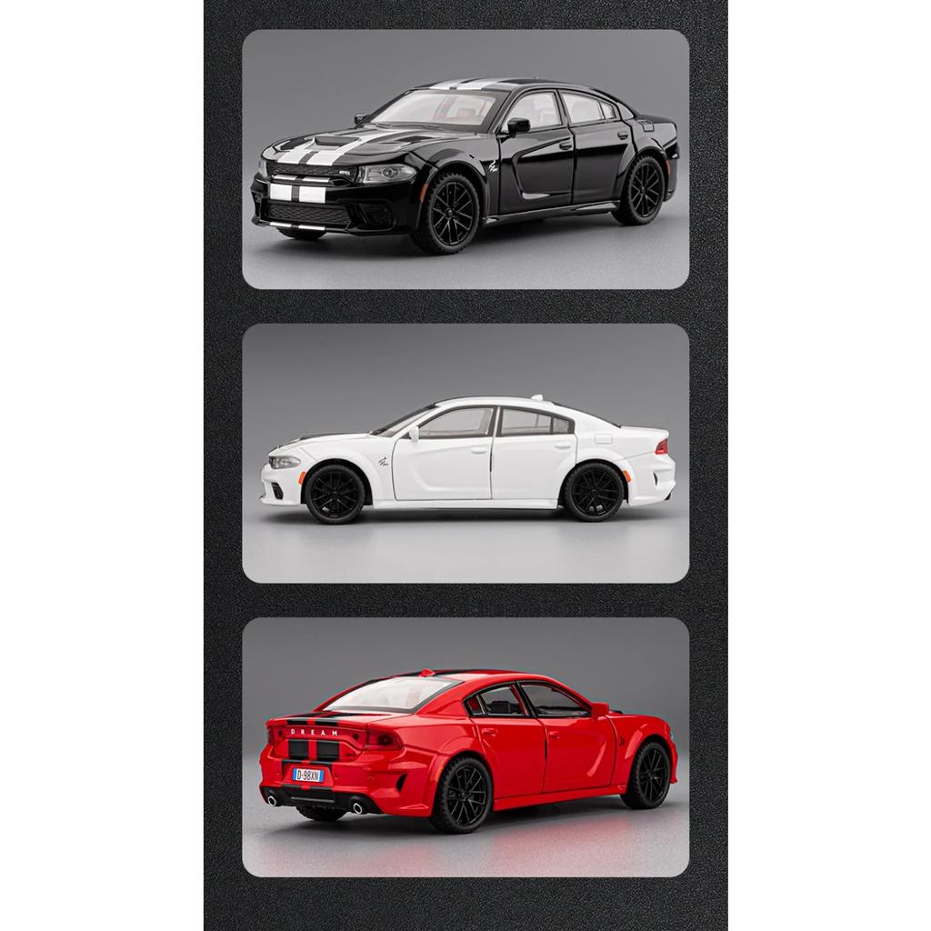 1/32 Dodge Charger SRT Суперспортивный автомобиль Сплав Литье под давлением Модель автомобиля Домашняя Симуляция Настольный Дисплей Взрослый Подарок на День Святого Валентина Мальчики