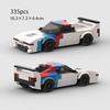 MOC Скоростной гоночный автомобиль Внедорожник Раллийный спортивный Модель Строительные блоки Супер гонщики Транспортное средство Городская Техника Кирпичи Игрушка Рождественский подарок