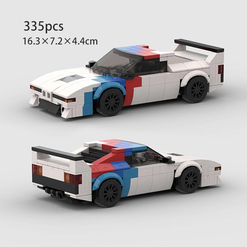MOC Скоростной гоночный автомобиль Внедорожник Раллийный спортивный Модель Строительные блоки Супер гонщики Транспортное средство Городская Техника Кирпичи Игрушка Рождественский подарок