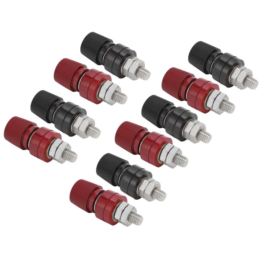 5 комплектов клемм M8 для присоединения, инженерный пластиковый никелированный латунный инверторный терминал для сварочного оборудования