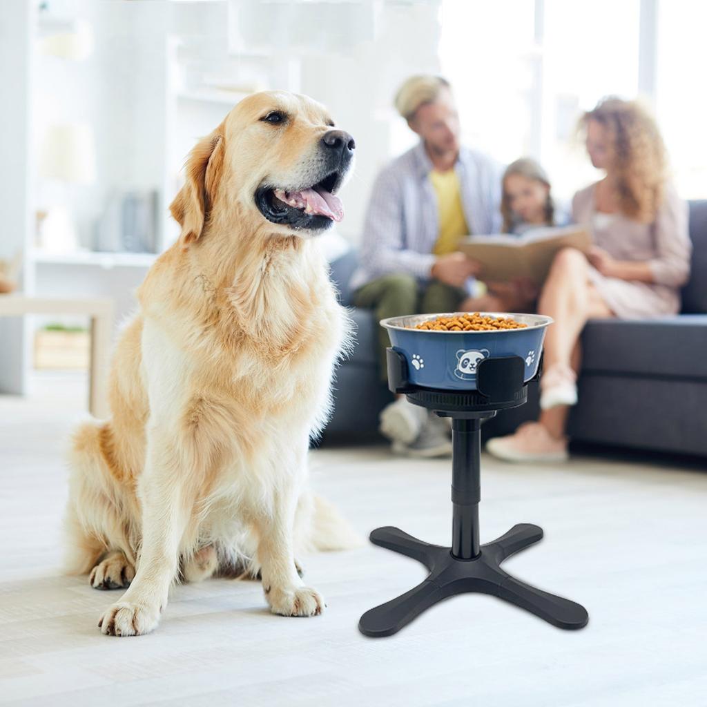 Подставка для миски для собак предотвращает опрокидывание, подставка для кормушки для собак, регулируемая подставка для одной миски для кормления собак, подставка для миски для домашних животных для больших и средних собак