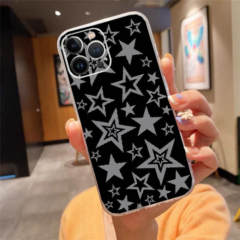 Чехол для телефона Carcasa Funda Для iPhone 17 Pro Max Air 16 15 14 13 Pro Max 15 16 Pro 15Plus 16E Звездный Арт Чехол