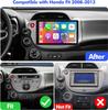 10,1-дюймовая автомагнитола Android 12 Double Din для Honda Fit 2008-2013, Bluetooth 5.4, WiFi 6, Беспроводной CarPlay, Android Auto, GPS, Задняя