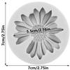 Daisy Flower Silicone Mold Chrysanthemum Flower Fondant Molds Cake Decorating Tools Cupcake Topper Candy Resin Clay Chocolate Gumpaste Mold