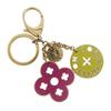 Portocle Looping Key Ring M66006 Bag Charm Pink / Green Plated Gold Women Used