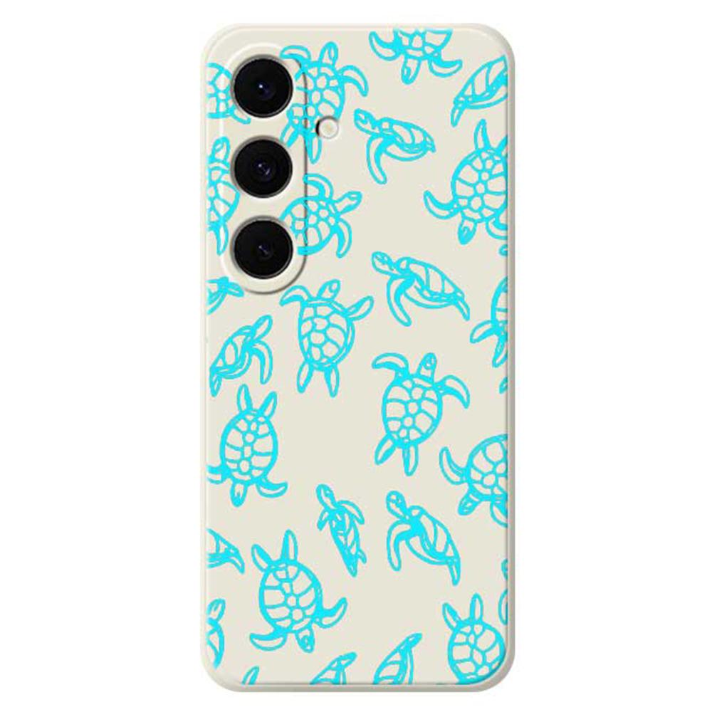 For Samsung Galaxy S25 FE Case Tortoise Pattern Printing Straight Edge TPU Phone Back Cover