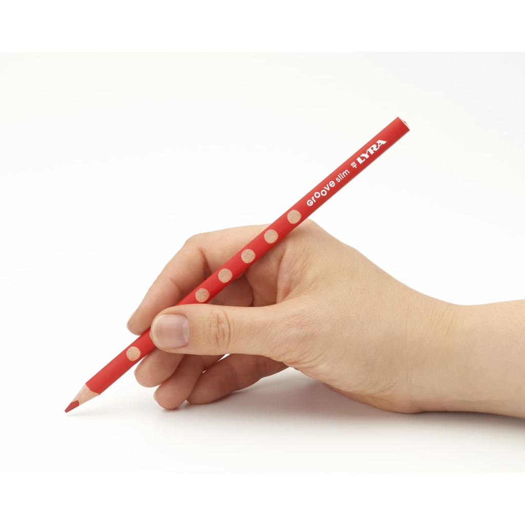 LYRA Colored Pencil Groove Slim 24 Color Set with Sharpener L2821240