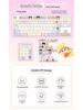 Милые колпачки для клавиш 'Sweetheart Bubble Cute Girl', PBT Dye-Sublimation, Профиль MOA, Совместимы с Keychron, Razer, Logitech