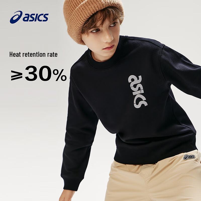 Asics Детская классическая флисовая толстовка с круглым вырезом