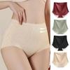 Women Briefs High Waist Seamless Cotton Crotch Sweat Aborption Breathable Solid Color Soft Butt-lifted Stretchy Lady Underpants Underwear