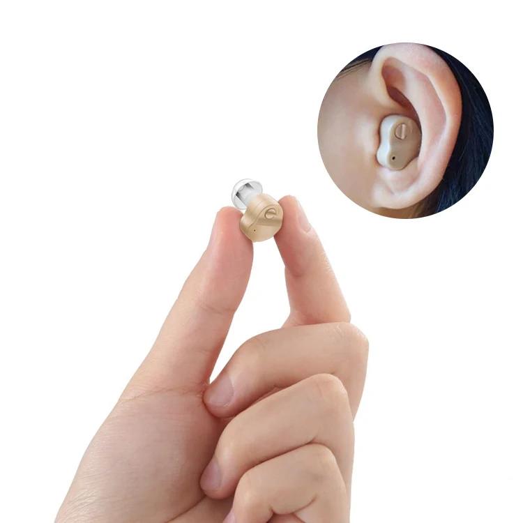 Hearing Aid Portable Small Mini In The Ear Invisible Sound Amplifier Adjustable Tone Hearing Aids for Deafness Elderly