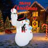 5.9FT Xmas Inflatable Yard Decor Snowman Family LED Christmas Home Decoration Ornament Festive Toy Gift Supplie Holiday Decor