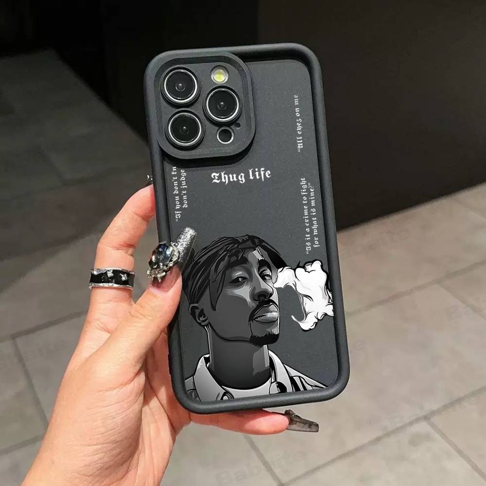Рэпер 2pac Певец Тупак 2 Чехол для телефона Силиконовый чехол для телефона Для IPhone 17 Air 17 16 15 14 13 12 11 Plus Pro Max Ударопрочный чехол