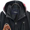 BEAR 90-е Сделано в Корее Старая куртка на молнии с длинным рукавом F черная Мужская Б/У