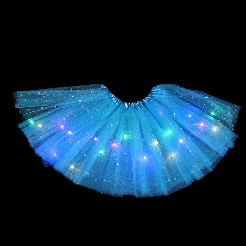Children's Luminous Yarn Skirt Ballet Skirt Dance Costumes Yarn Skirt Performance Props LED  Costumes