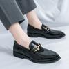 Designer Style Men's Leather Shoes Office Mens Formal Shoes Wedding Party Slip On Loafer Leisure and Versatile Styles