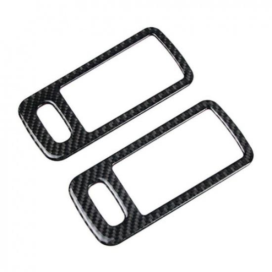 Real Carbon Fiber Car Interior Door Handle Cover For Ford Mustang 2009-2013