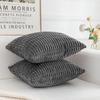 Мягкие Наволочки для Декоративных Подушек Вязание Мех Однотонный Чехол для Подушки Дивана Подушка для Талии Наволочка Защитный Чехол для Подушки Офисный Диван