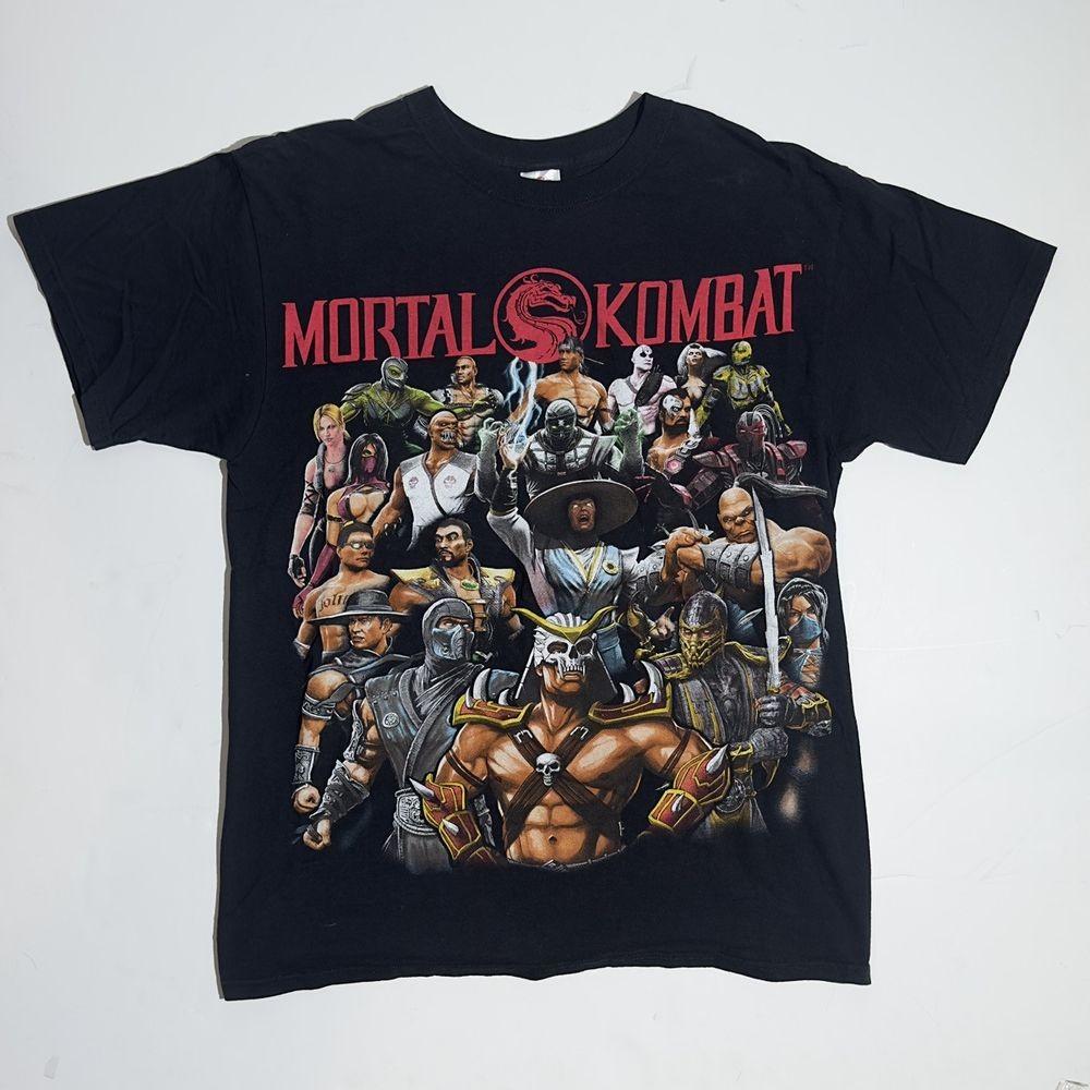 Винтажная футболка Marvel Comics Mortal Kombat Видеоигра Унисекс Футболка