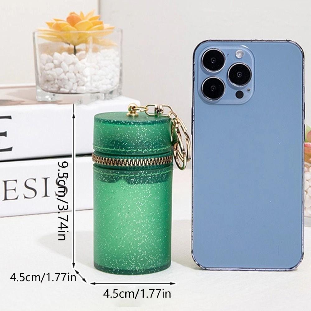 Multifunctional Glitter Lipstick Storage Bag Mini Transparent Lipstick Pouch Outdoor