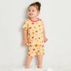HOT pajamas for boys and [MIKIHOUSE BISCUITS] Short-sleeved girls, baby, kids, children's clothing, yellow, 110cm, 70-7335-144