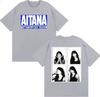 Singer Aitana Met Amorfosis Season Graphic Cover Tshirt Unisex Women Clothing Fashion Aesthetic T Shirts Loose Cotton T Shirt