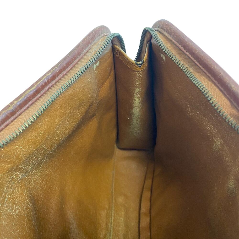 MCM Клатч кошелек кожаная деловая сумка бежевая кожа мужская Б/У