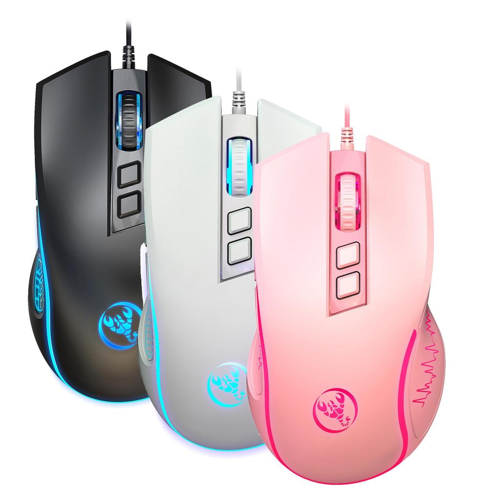 Colorful Luminous Wired Gaming Mouse: X100 Adjustable 3600 DPI