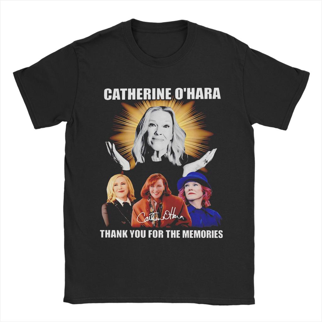 Catherine O'Hara Moira Rose Men's T Shirts Novelty Tees Short Sleeve Crewneck T-Shirts Pure Cotton 4XL 5XL 6XL Clothes